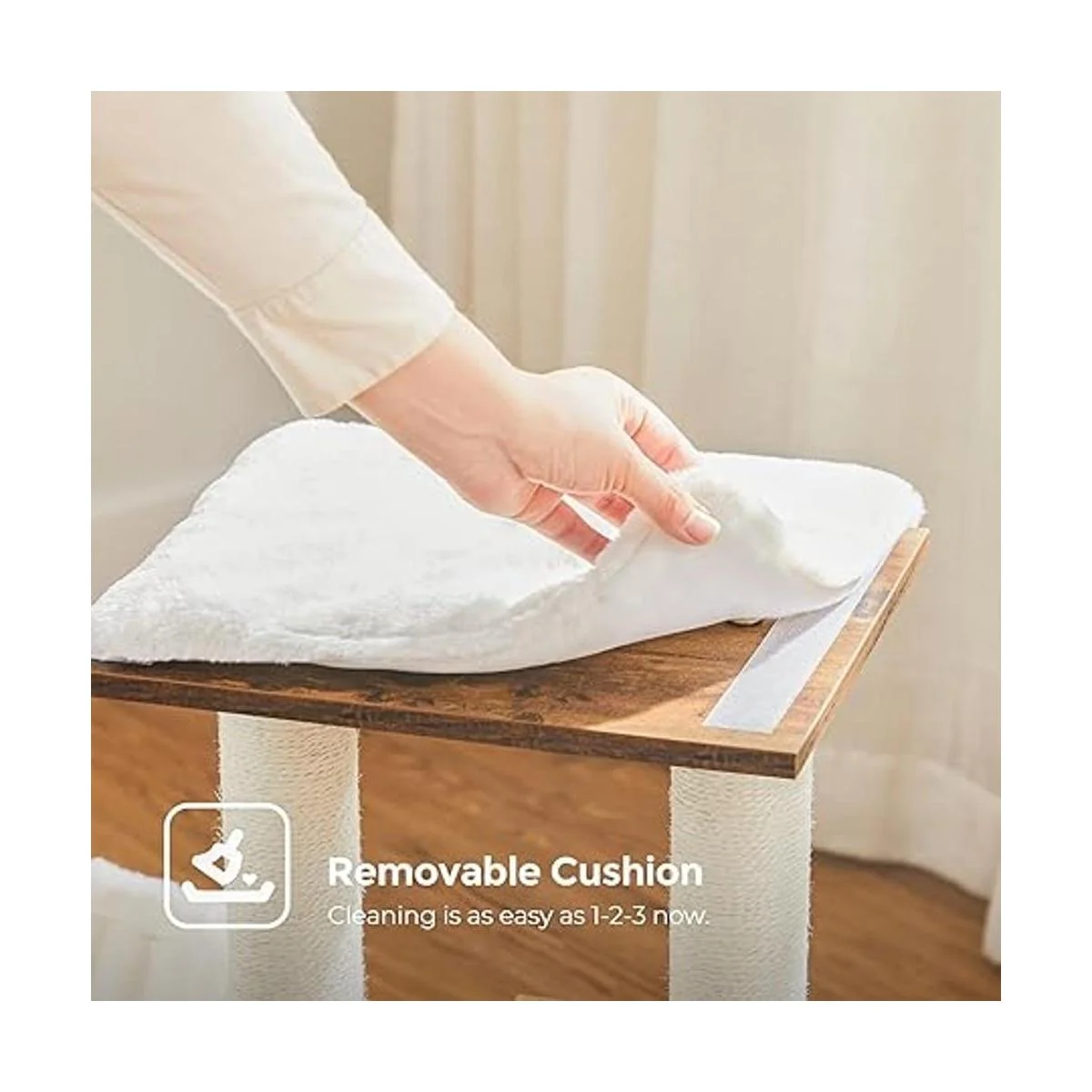 FEANDREA rbol de gato pequeño para gatitos torre moderna_4