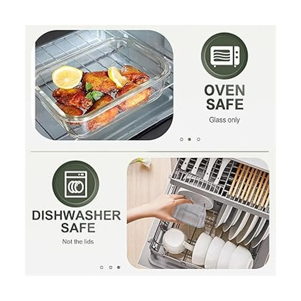 Juego de 30 recipientes de vidrio para almacenamiento de_3