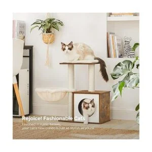 FEANDREA rbol de gato pequeño para gatitos torre moderna_7