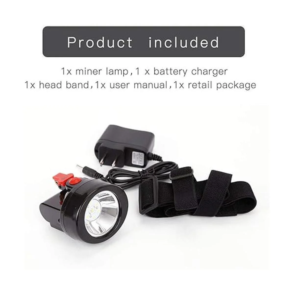 Lámpara de minería recargable casquillo 16 LED fuente de_5