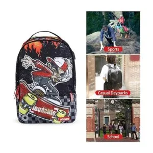 Mochila para laptop con puerto USB mochila de graffiti_6