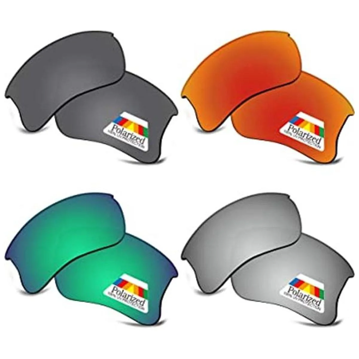 Bwake Lentes de repuesto para lentes de sol Oakley Half_1