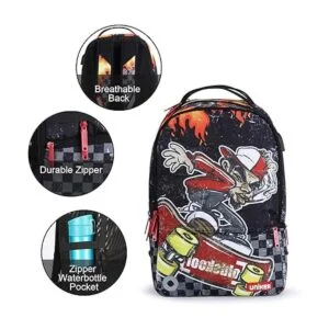 Mochila para laptop con puerto USB mochila de graffiti_4