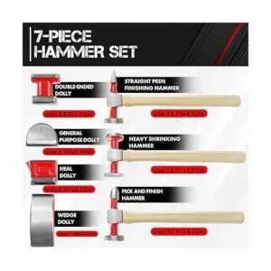 CT Kit de reparación de carrocería de 7 piezas con_3