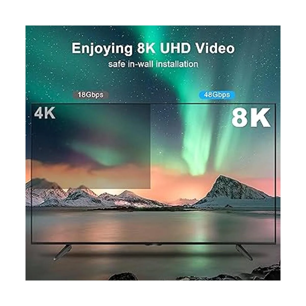 Cable HDMI 2.1 de fibra óptica 8K de 30 pies DGHUMEN_2