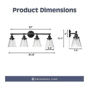 Prominence Home Helenah Lámpara de tocador de baño con 4_5