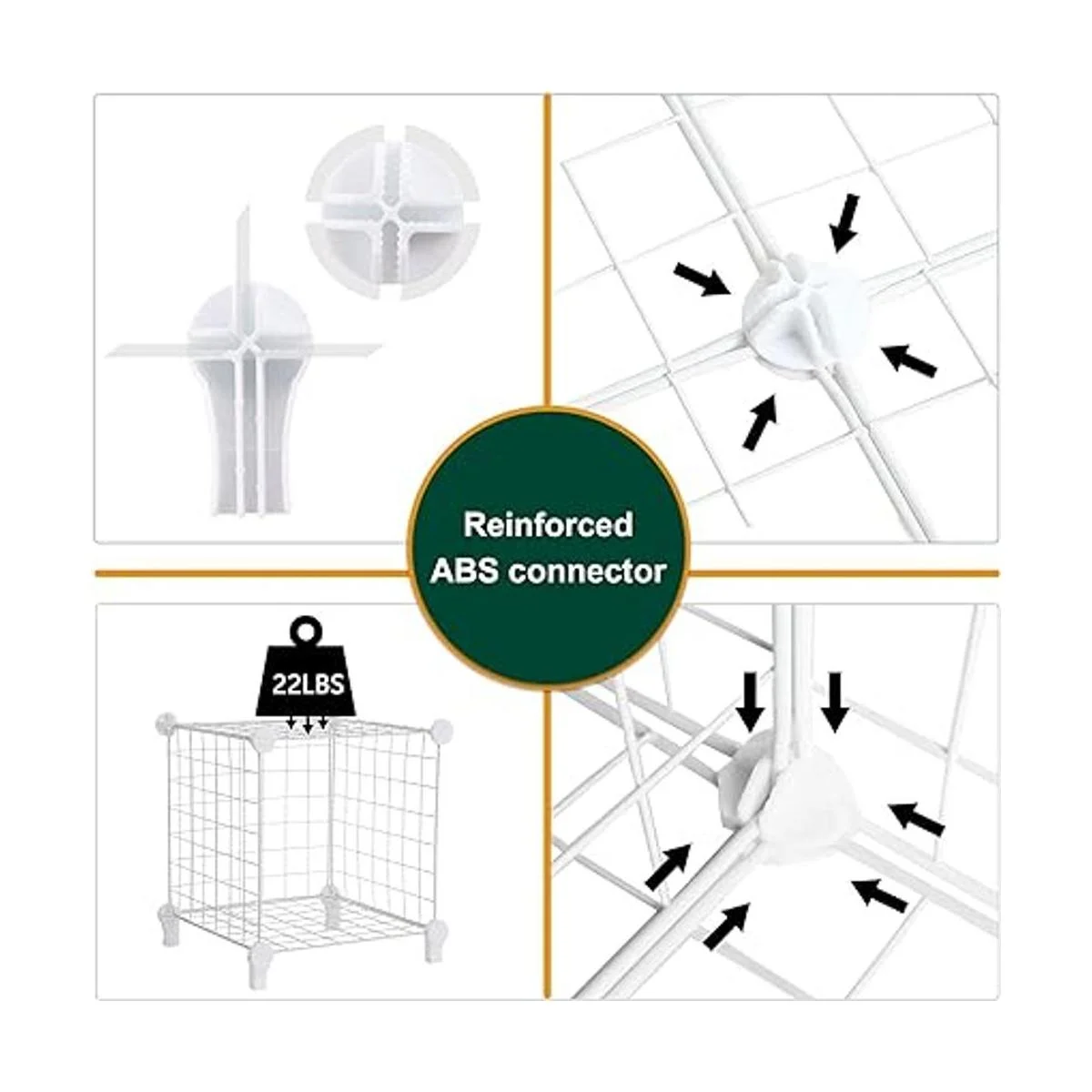 AWTATOS Organizador de almacenamiento de cubos de alambre_6