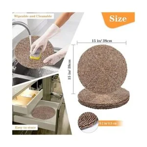 GFWARE Juego de 8 manteles individuales redondos de 15_3