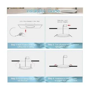 Lámpara de techo empotrada LED ultrafina de 7 pulgadas con_7