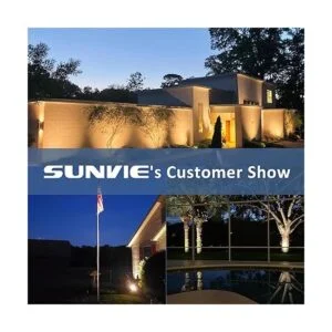 SUNVIE Foco LED para exteriores con sensor de luz de_7