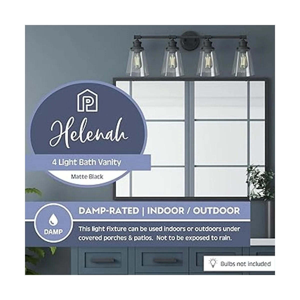 Prominence Home Helenah Lámpara de tocador de baño con 4_2