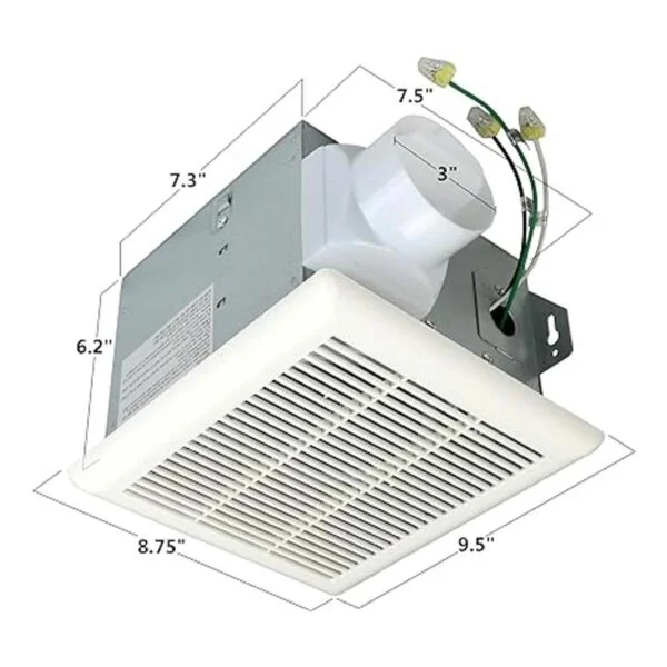 Harrier Hardware Ventilador de escape de baño muy_4