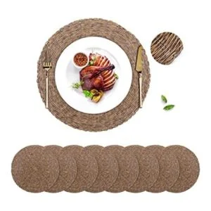 GFWARE Juego de 8 manteles individuales redondos de 15_1