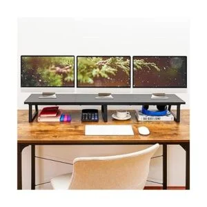 TEAMIX Elevador de monitor doble negro de 42 pulgadas_3