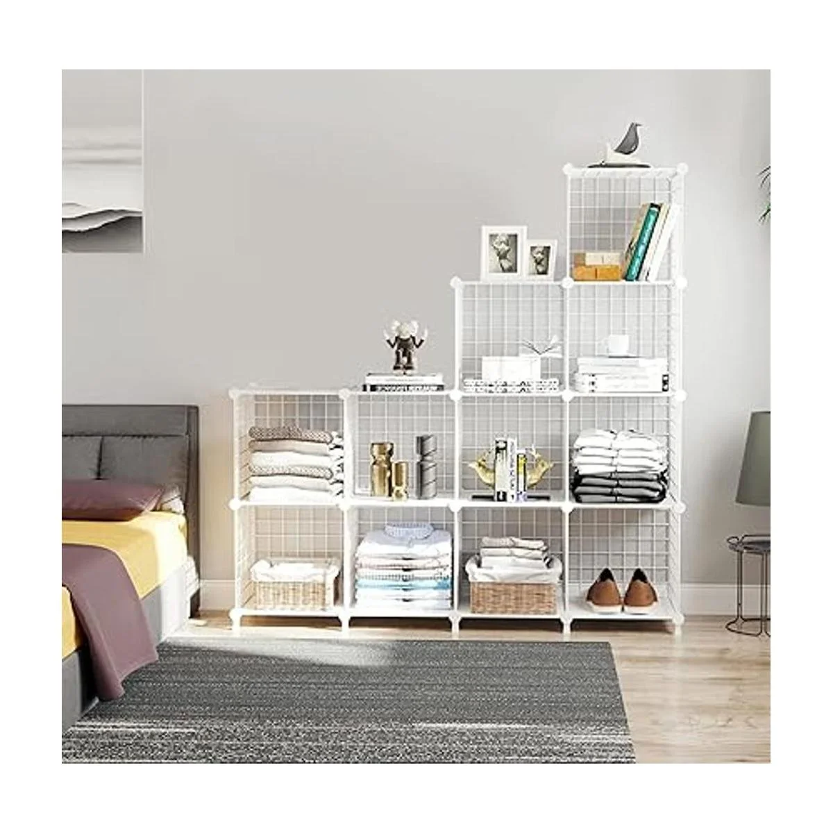 AWTATOS Organizador de almacenamiento de cubos de alambre_4