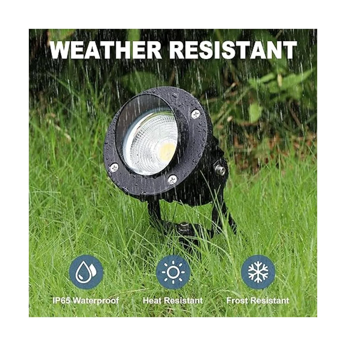 SUNVIE Foco LED para exteriores con sensor de luz de_6