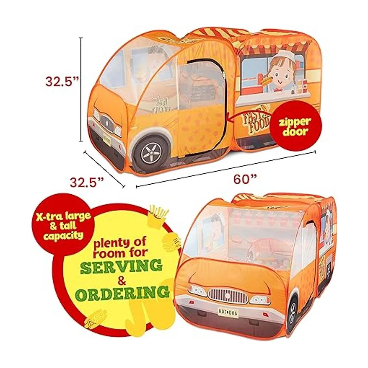 Tienda de campaña de juegos para niños con 54 piezas_5