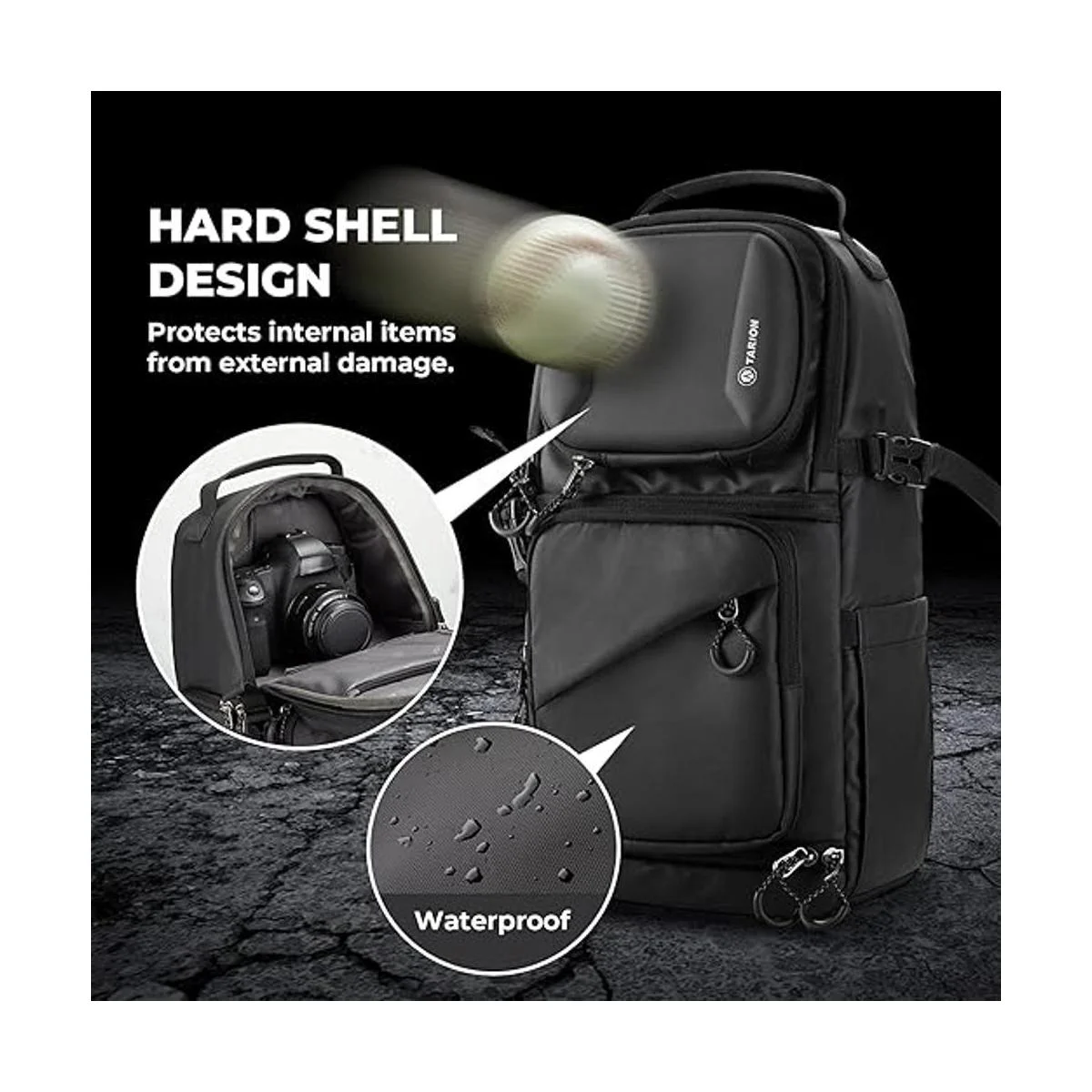TARION Bolso bandolera para cámara DSLR para hombres_2
