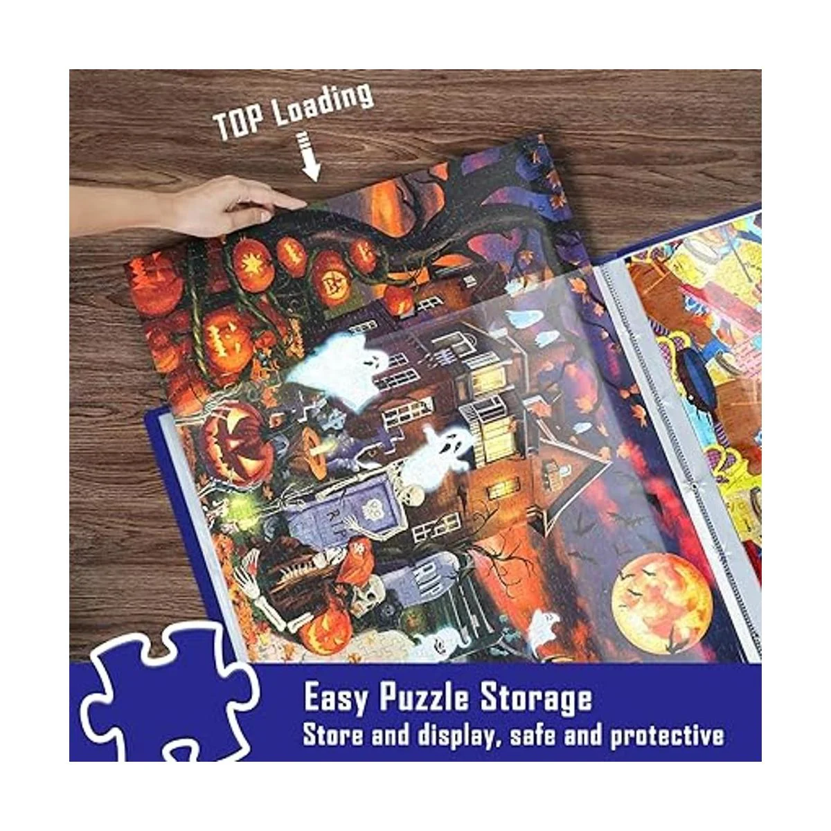 HXMARS Carpeta de almacenamiento de rompecabezas para 1000_4