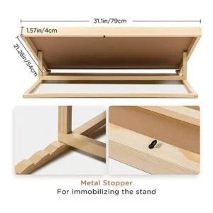 Lavievert Tablero de rompecabezas ajustable con cubierta_3