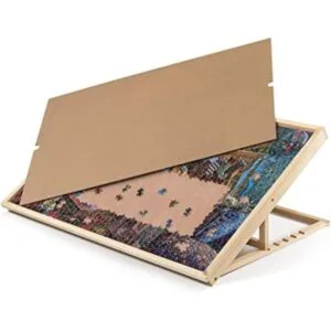 Lavievert Tablero de rompecabezas ajustable con cubierta_1