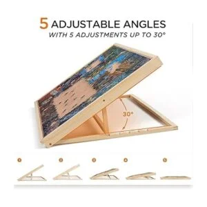 Lavievert Tablero de rompecabezas ajustable con cubierta_2