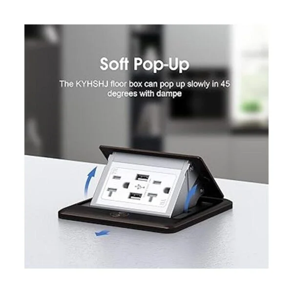 KYHSHJ Cargadores USB de 4.8 A caja de acero inoxidable_4