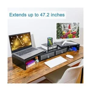 TEAMIX Elevador de soporte dual para monitor con 2_3