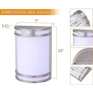 Cloudy Bay Luz de pared LED con sensor de movimiento para_5