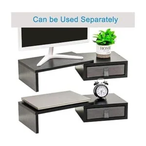 TEAMIX Elevador de soporte dual para monitor con 2_4