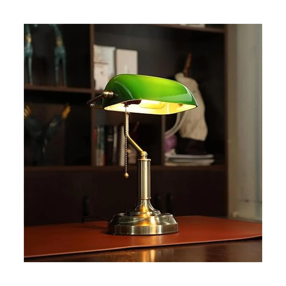 TORCHSTAR Lámpara de escritorio de cristal Bankers con_2