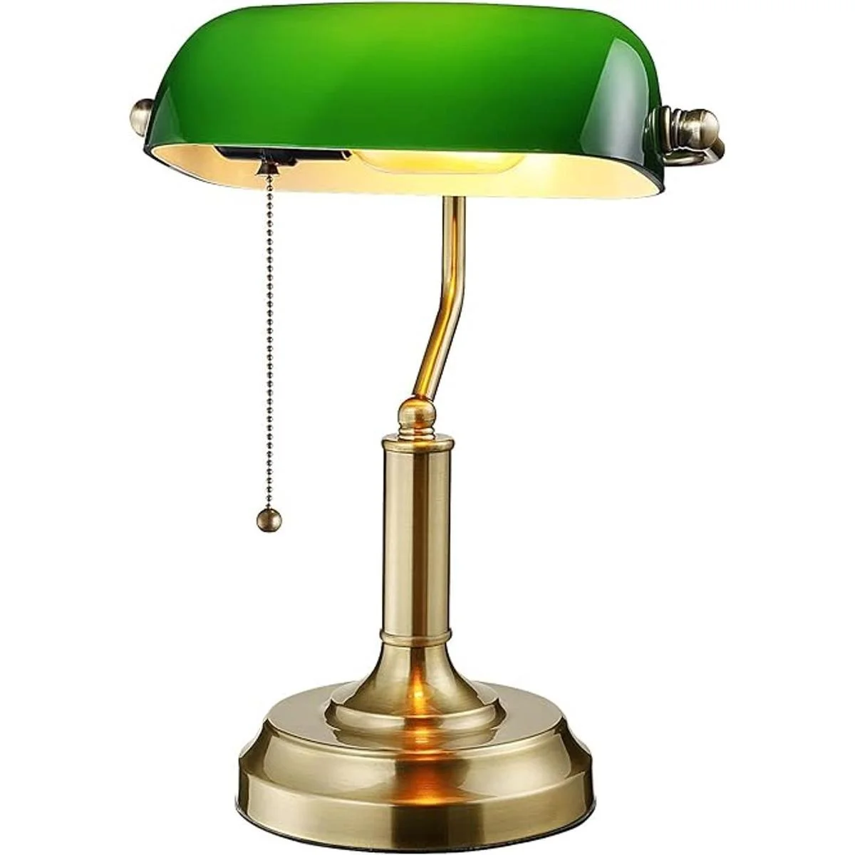 TORCHSTAR Lámpara de escritorio de cristal Bankers con_1