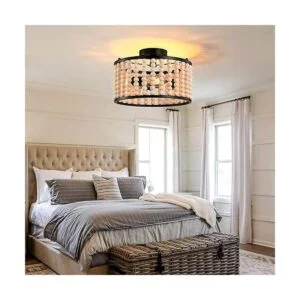 Lámpara bohemia de granja lámpara de techo de 3 cuentas_5