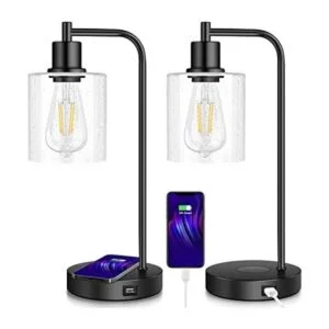 Juego de 2 lámparas de mesa industriales de carga_1