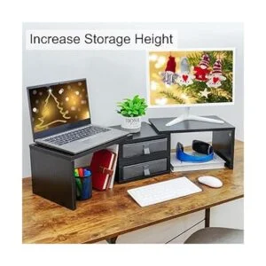 TEAMIX Elevador de soporte dual para monitor con 2_2