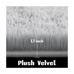 Jelymark Alfombra lanuda súper suave para dormitorio_6