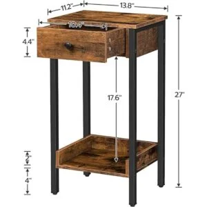 HOOBRO Mesita de noche mesa auxiliar mesita de noche_3