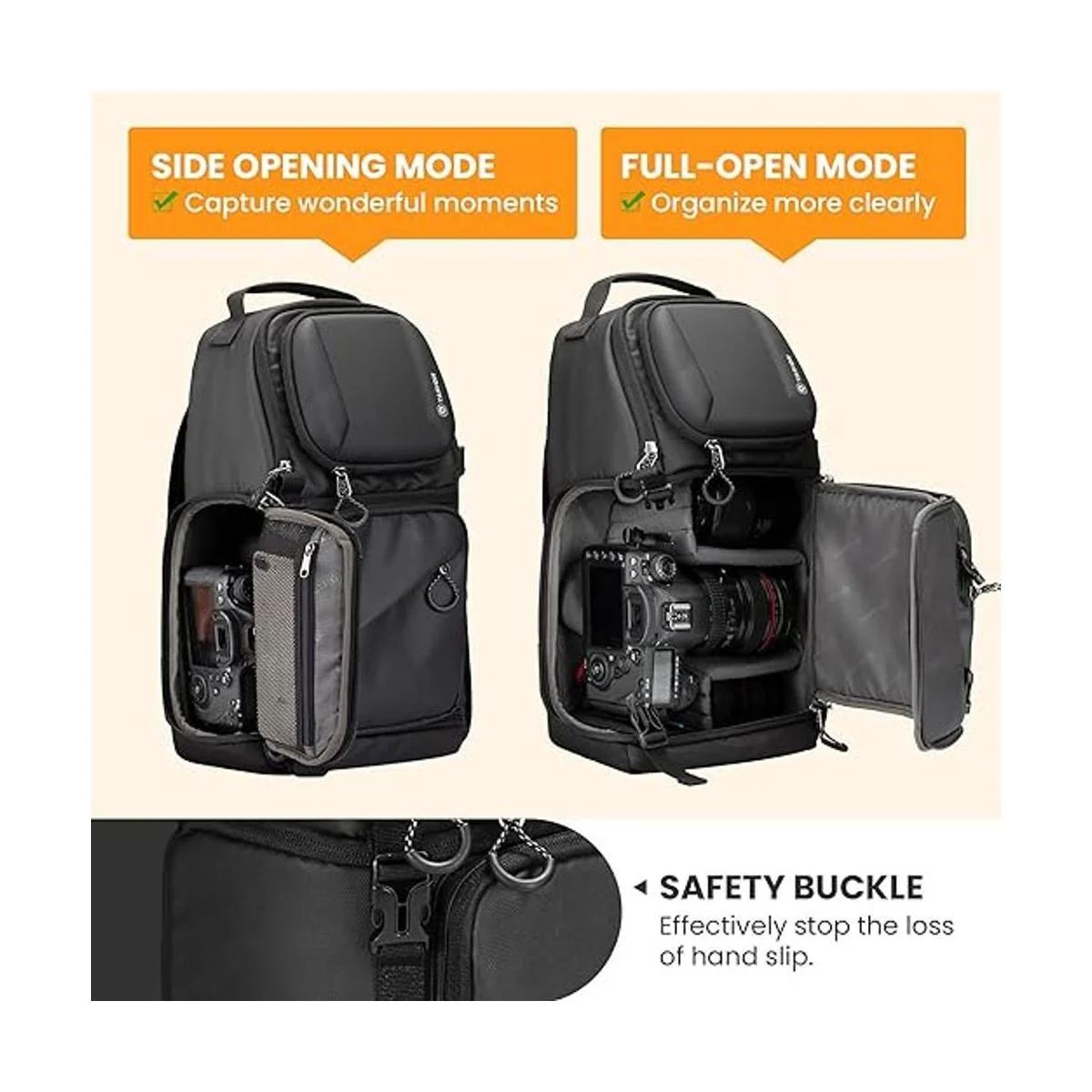 TARION Bolso bandolera para cámara DSLR para hombres_3