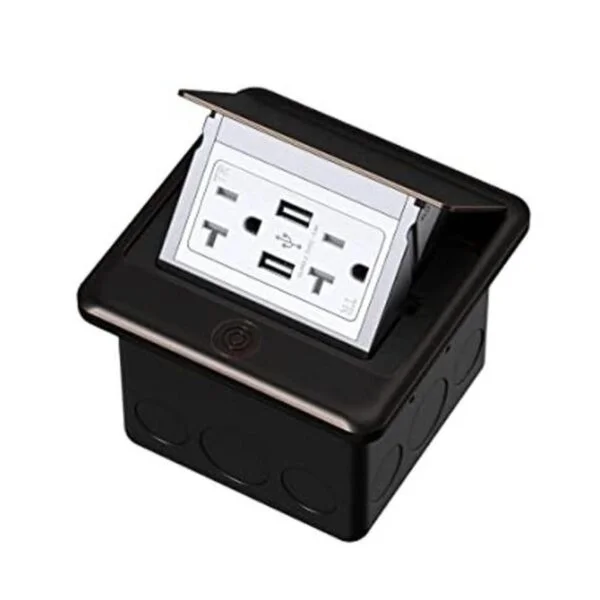 KYHSHJ Cargadores USB de 4.8 A caja de acero inoxidable_1
