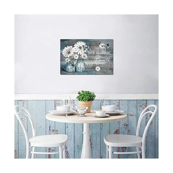 SkenoArt Cuadros de margaritas para decoración de baño_3