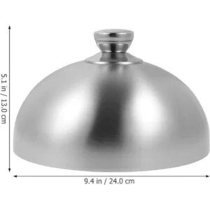 Hemoton Griddle Accessories Cubiertas de platos de acero_3