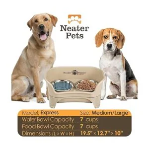 Neater Feeder Express Elevated Dog Plato elevado para_2
