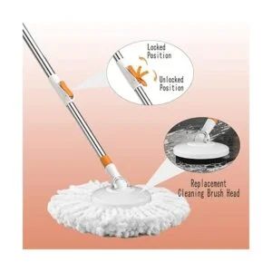 Juego de trapeador giratorio y cubo con sistema de_4