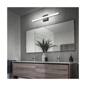 Combuh Lámparas de baño regulables color negro luces de_5