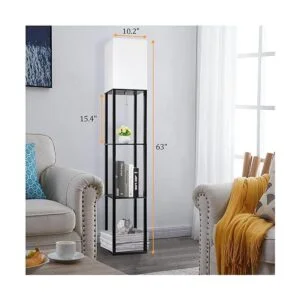 Lámpara de pie con estantes lámparas de pie para sala de_5