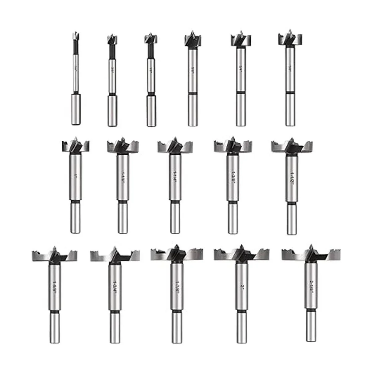 COMOWARE Forstner Juego de brocas Forstner de 16 piezas_2