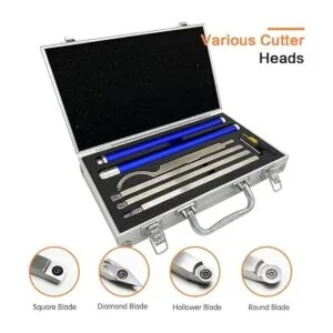 Juego de herramientas de torneado de torno de madera con_2