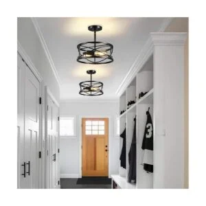 Lámpara de techo semiempotrada de 11.8 pulgadas D11.8_5