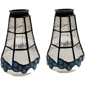 HUIMEIJU Tiffany lámpara de ventilador lámpara de pared_1