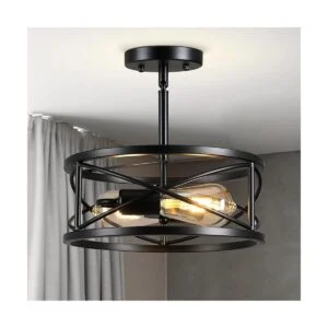 Lámpara de techo semiempotrada de 11.8 pulgadas D11.8_1